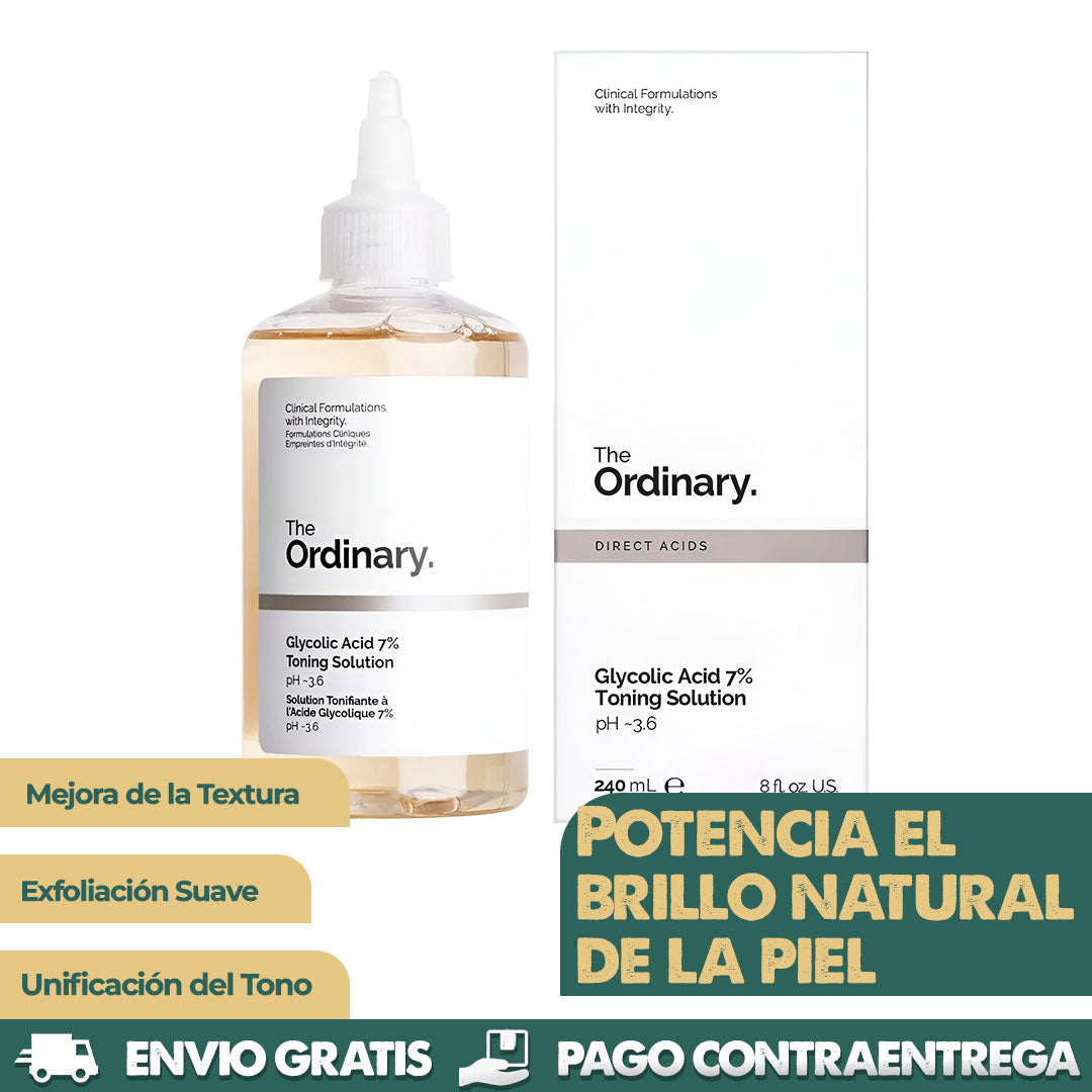 The Ordinary Acido Glicólico | Unificación del Tono de Piel