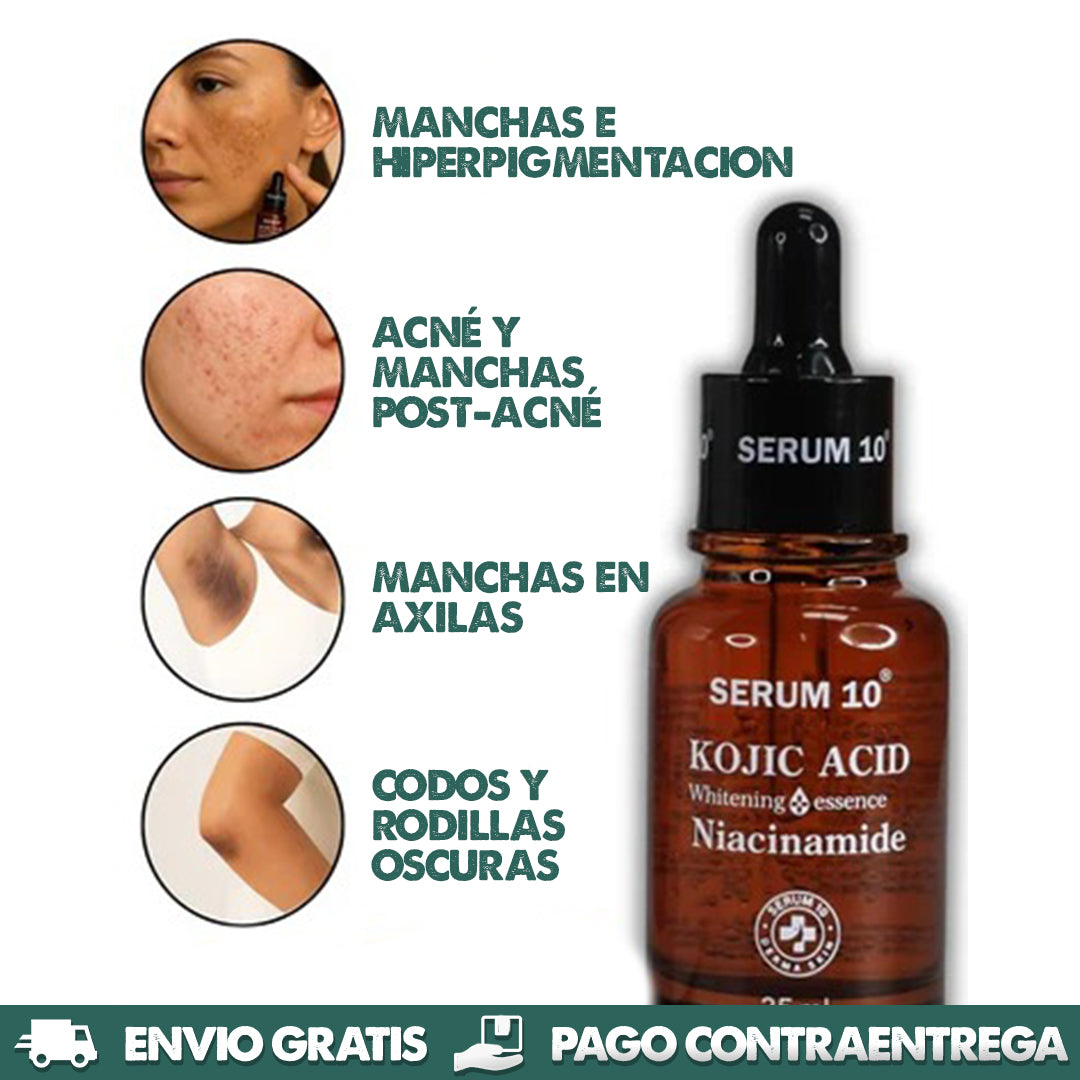 Acid Kojic + Niacinamide | Aclara manchas y melasma con resultados visibles 🌿
