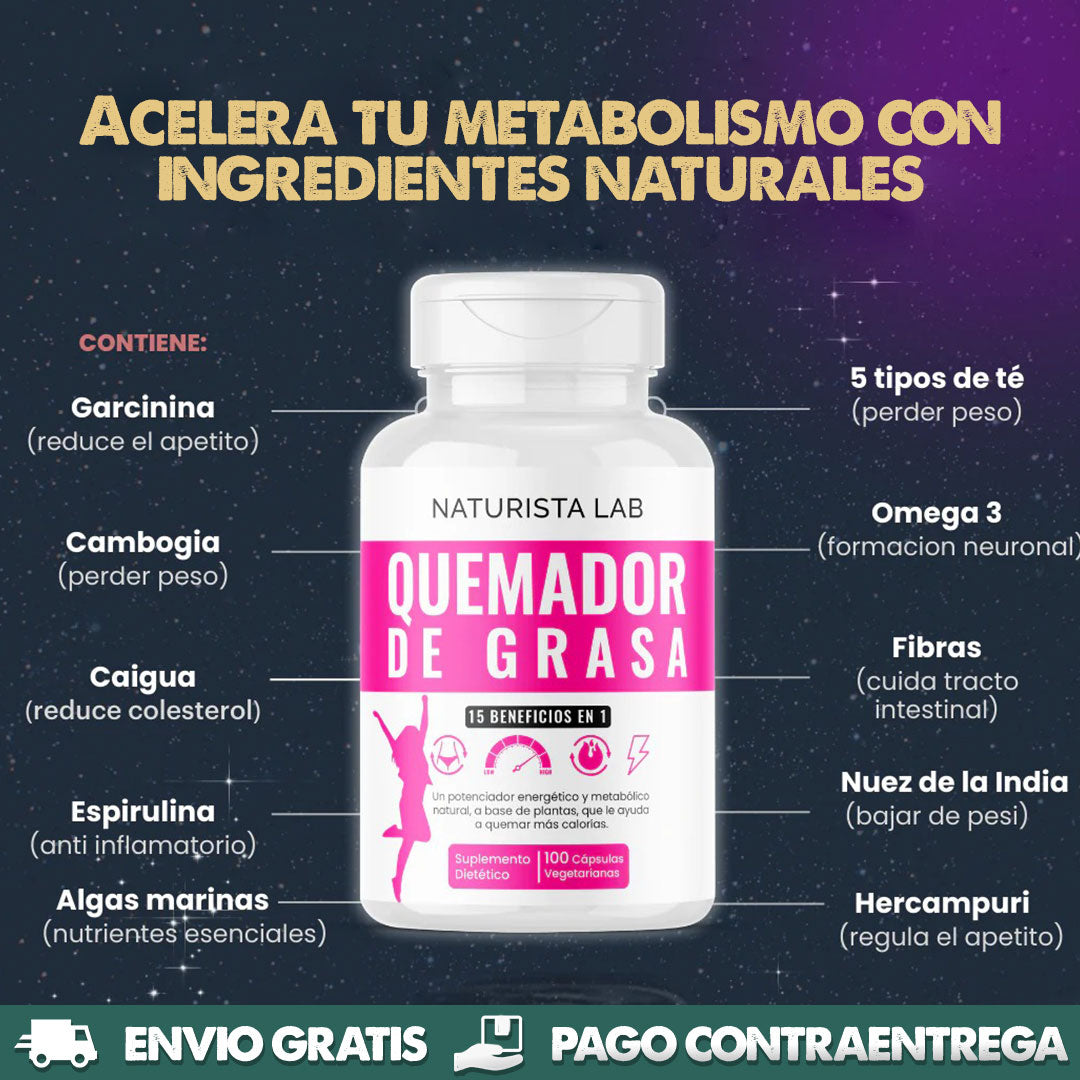 Quemador de grasa | Adelgazante y energizante herbal