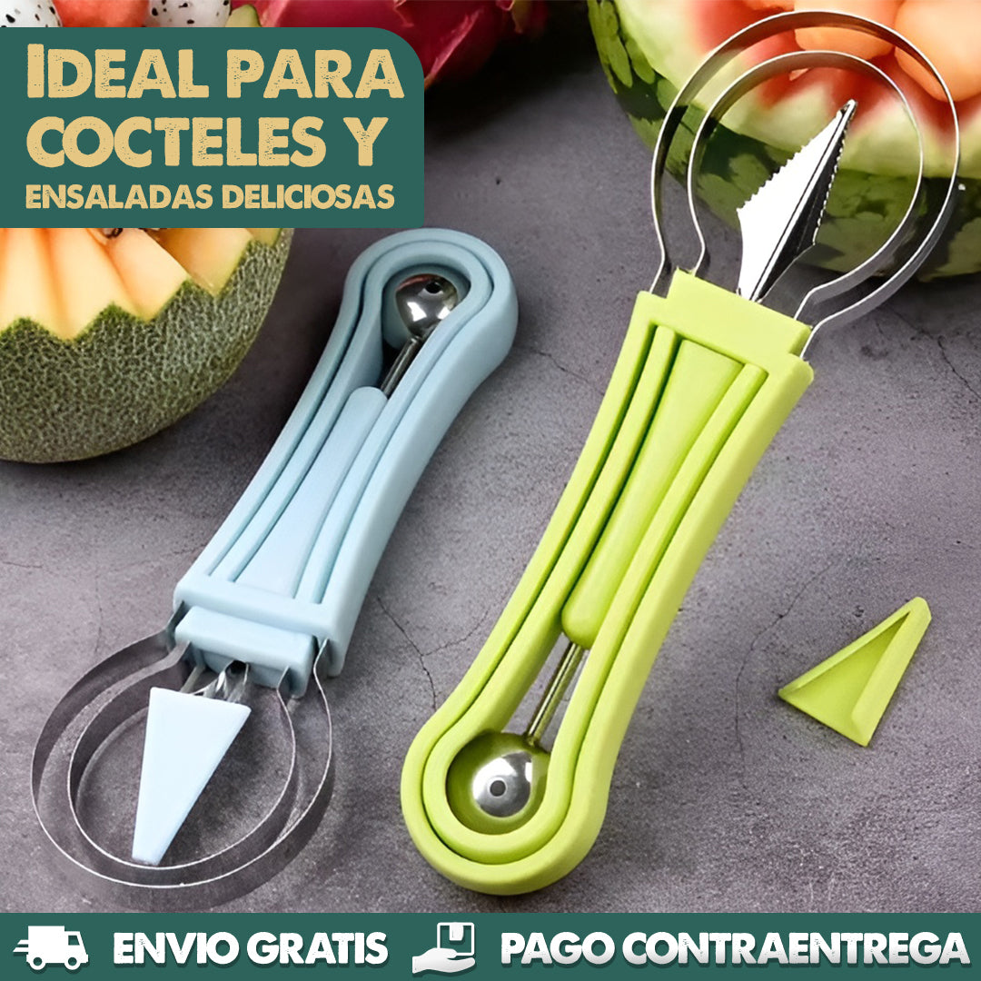 FruitMaster 4 en 1 | Cortar, esculpir y extraer pulpa en un solo set