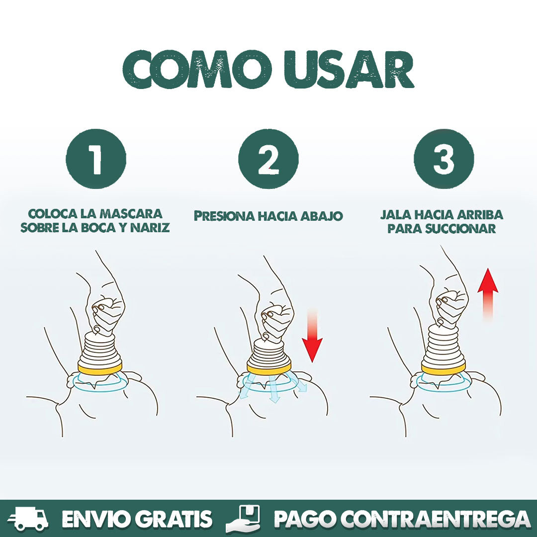 LifeVac | Dispositivo Anti Asfixia Familiar 🎁 REGALO: 2 caretas