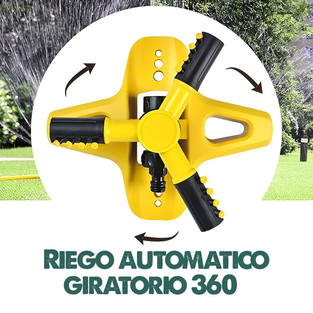 360 AquaSpray | Rociador giratorio transforma tu jardín