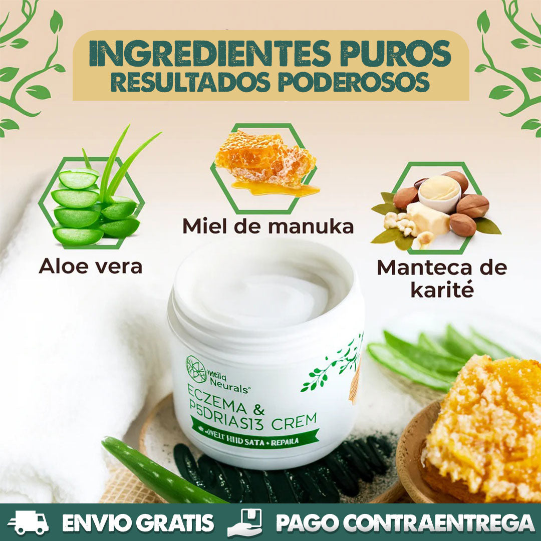 Eczema & Psoriasis Cream X2 UNIDADES | Dile adiós a la irritación y molestias