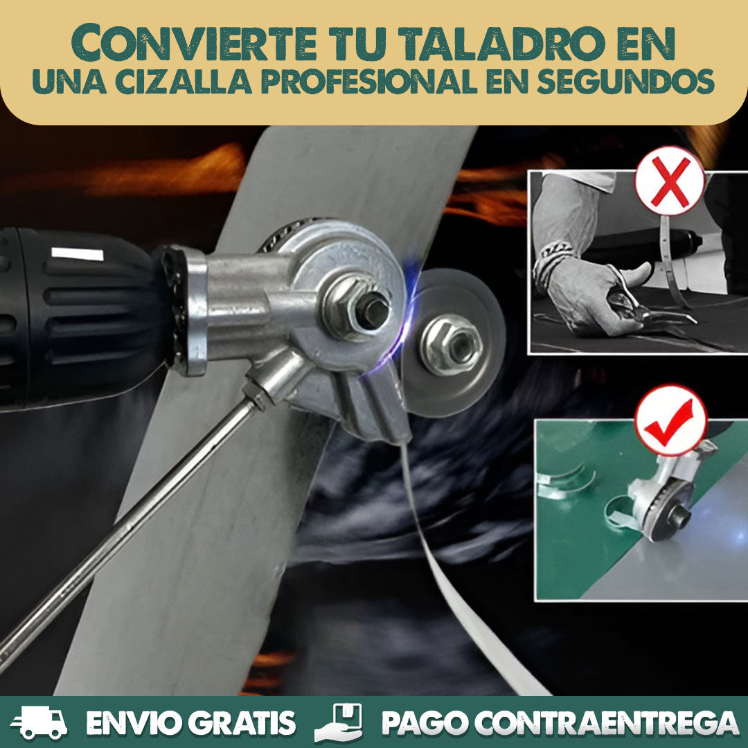 DrillCutter Pro | Convierte tu taladro en una cizalla de alta precisión