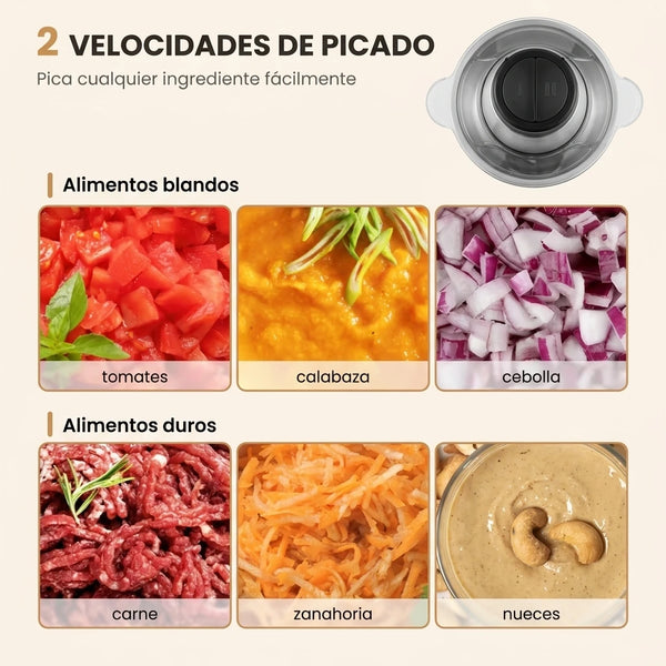 Corta hasta los ingredientes mas duros