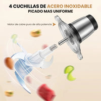 Procesador de Alimentos Eléctrico Ganiza con Doble Tazón | ¡Adiós a Picar por Horas! - 5