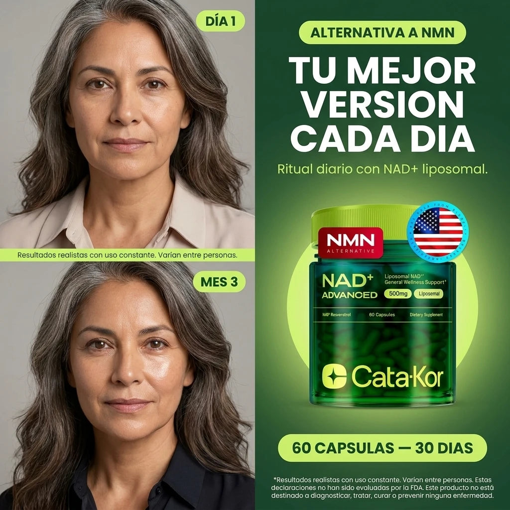NAD+ Liposomal con Resveratrol: Rejuvenece Tu Energía y Apariencia x60 capsulas