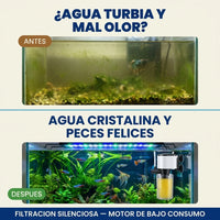 Filtro Sumergible 4 en 1 para Acuarios | Agua Cristalina y Sin Algas - 1