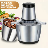Procesador de Alimentos Eléctrico Ganiza con Doble Tazón | ¡Adiós a Picar por Horas! - 8