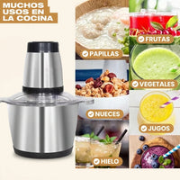 Procesador de Alimentos Eléctrico Ganiza con Doble Tazón | ¡Adiós a Picar por Horas! - 4