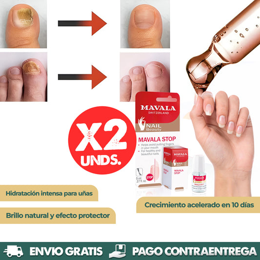 Mavala Stop X2 unidades | Base Fortalecedora de Uñas Natural