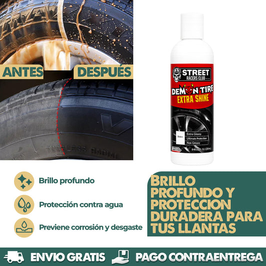 Demon Tire | Brillo profundo para tu carro
