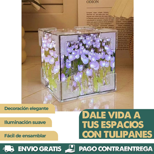 InfiniteBloom™ - Lámpara de Tulipanes Infinitos