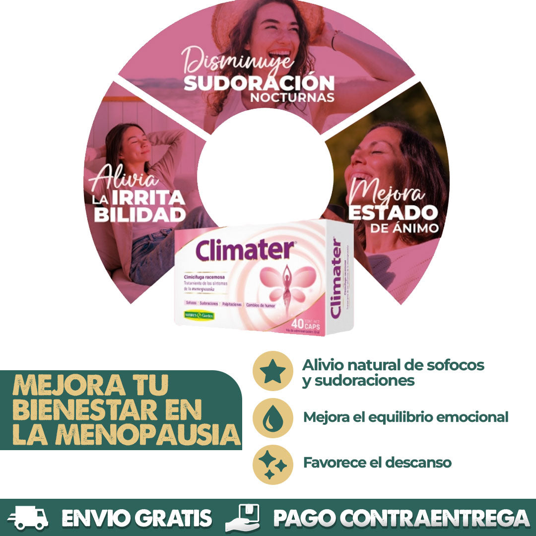 CLIMATER - Tratamiento Natural para la Menopausia