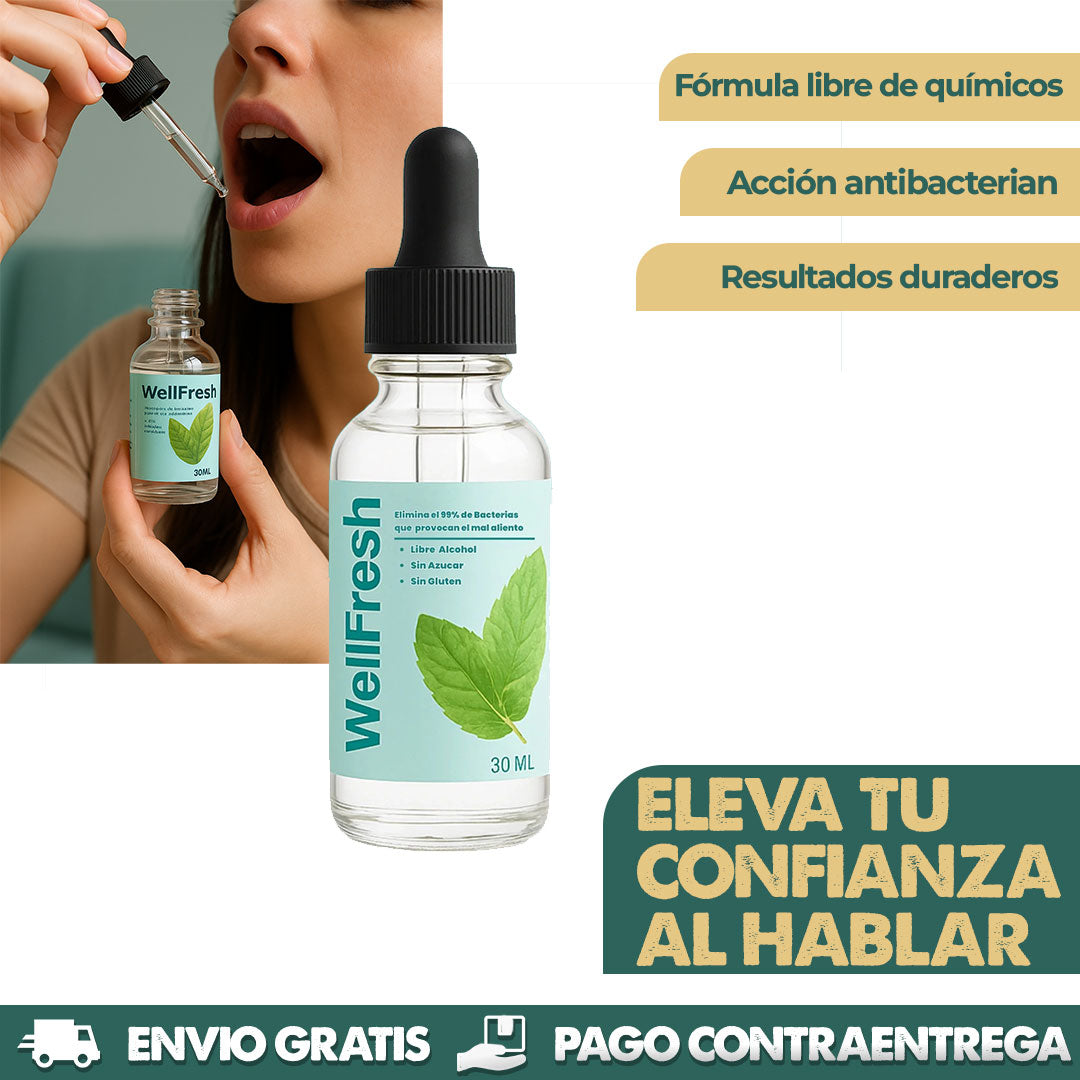 Wellfresh | Desaparece el mal aliento en 2 minutos
