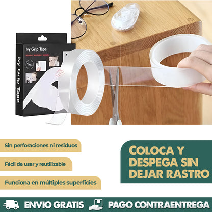 Magic Grip Tape 5 METROS - Fijación mágica y reutilizable