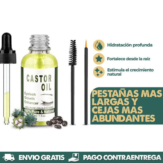 Castor Oil | Pestañas y Cejas más fuertes y densas