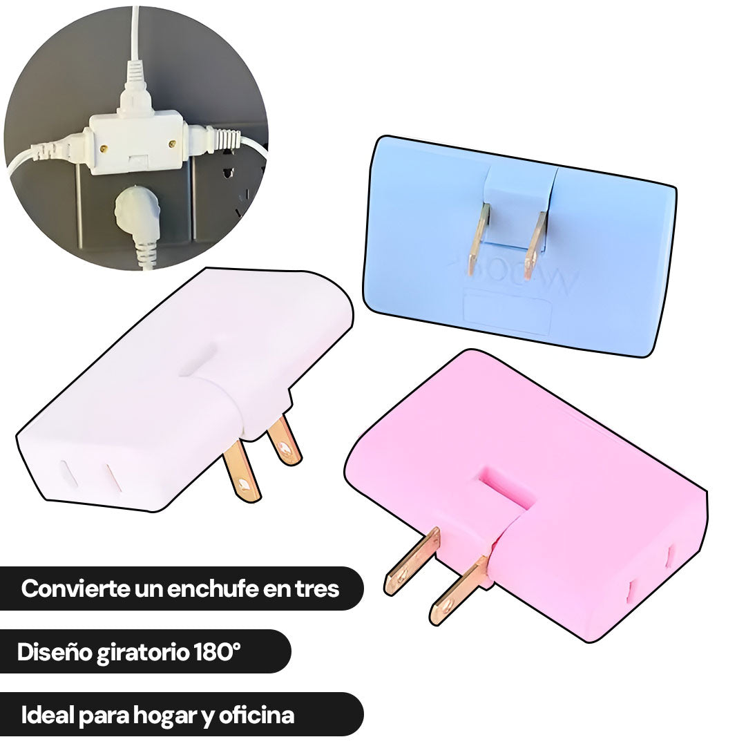 PowerPlug  | Tu casa más organizada y sin cables enredados X 3 UNIDADES
