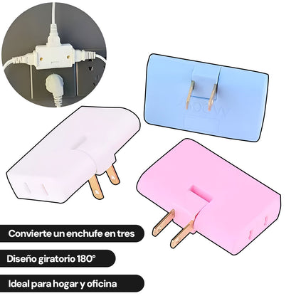 PowerPlug  | Tu casa más organizada y sin cables enredados X 3 UNIDADES