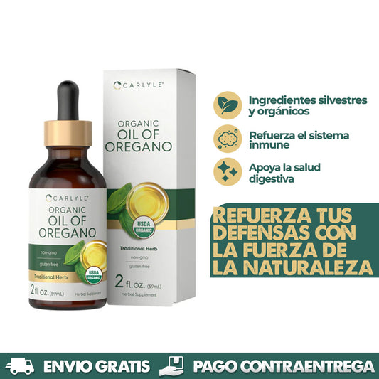 Organic Oil of Oregano | Refuerza el sistema inmune de manera natural