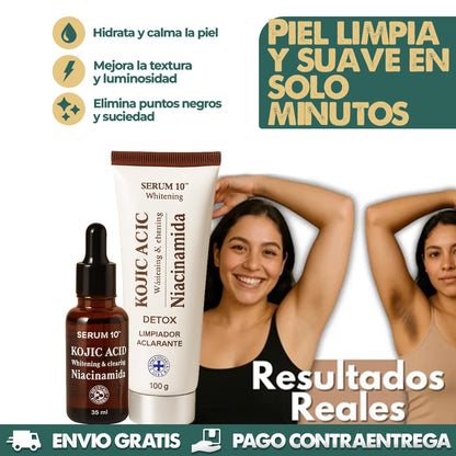 Acid Kojic + Limpiador Facial | Aclara manchas y melasma con resultados visibles 🌿