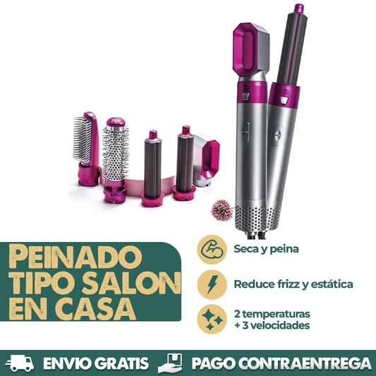 Brush 5in1 - Cepillo multifuncional salón en casa