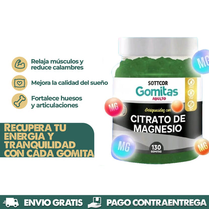 Gomitas Citrato de Magnesio | Recupera tu energía y vitalidad