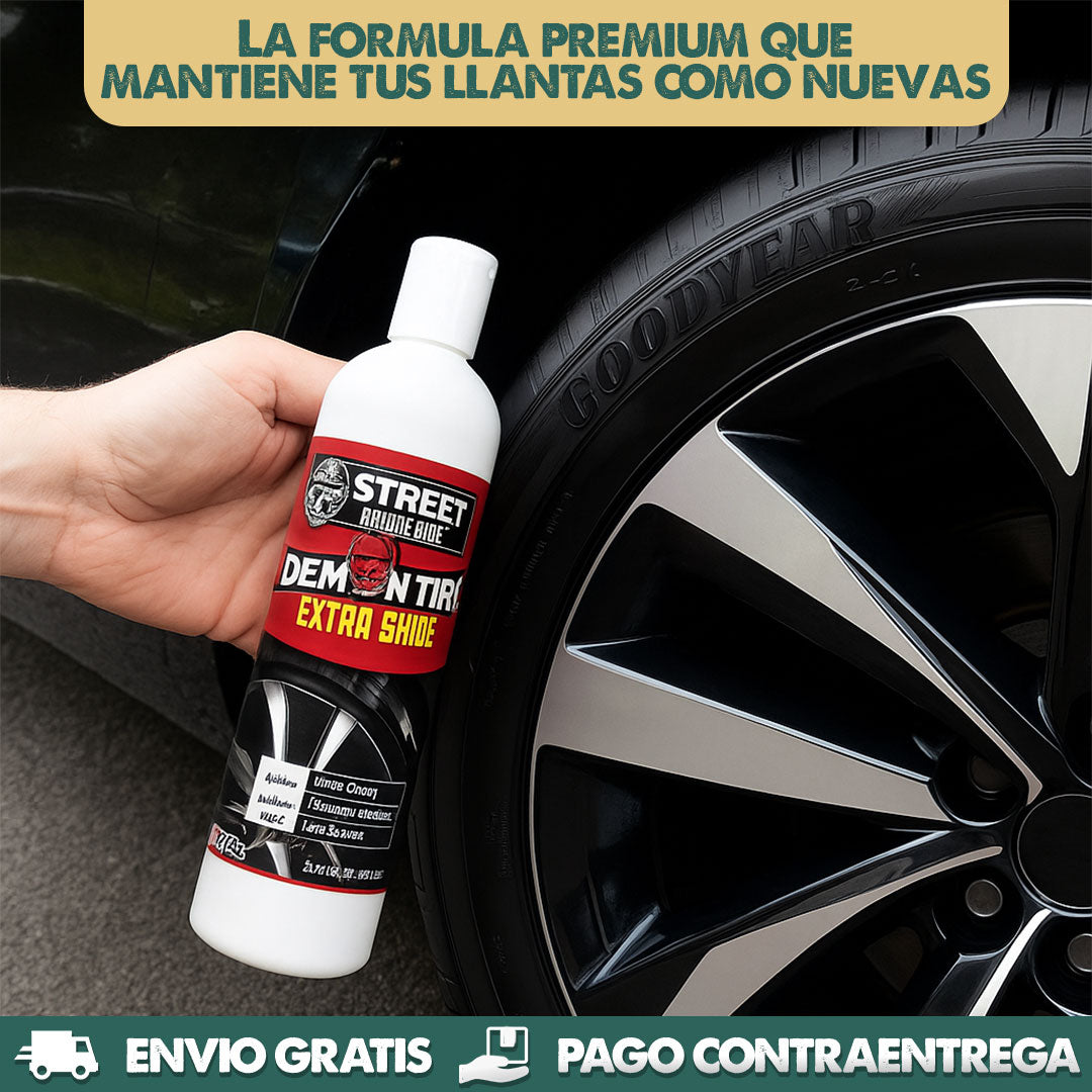 Demon Tire | Brillo profundo para tu carro