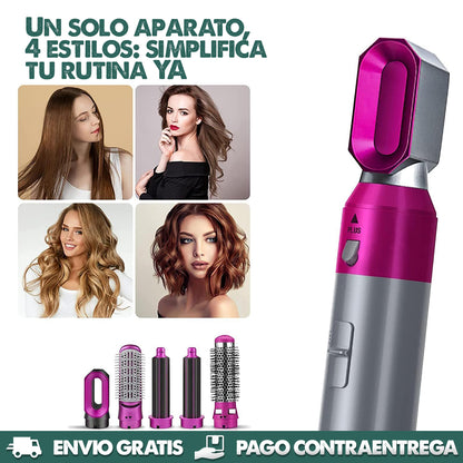 Brush 5in1 - Cepillo multifuncional salón en casa
