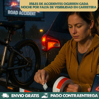 CINTA REFLECTANTE | Evita accidentes y llega a casa seguro