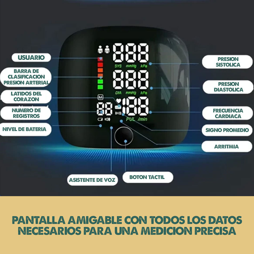 LifeTrack Health – Tensiómetro Digital con Voz