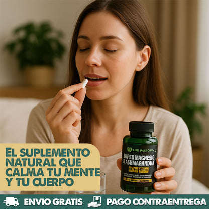 SUPER MAGNESIO & ASHWAGANDHA | Fórmula para Dormir Mejor y Sin Estrés