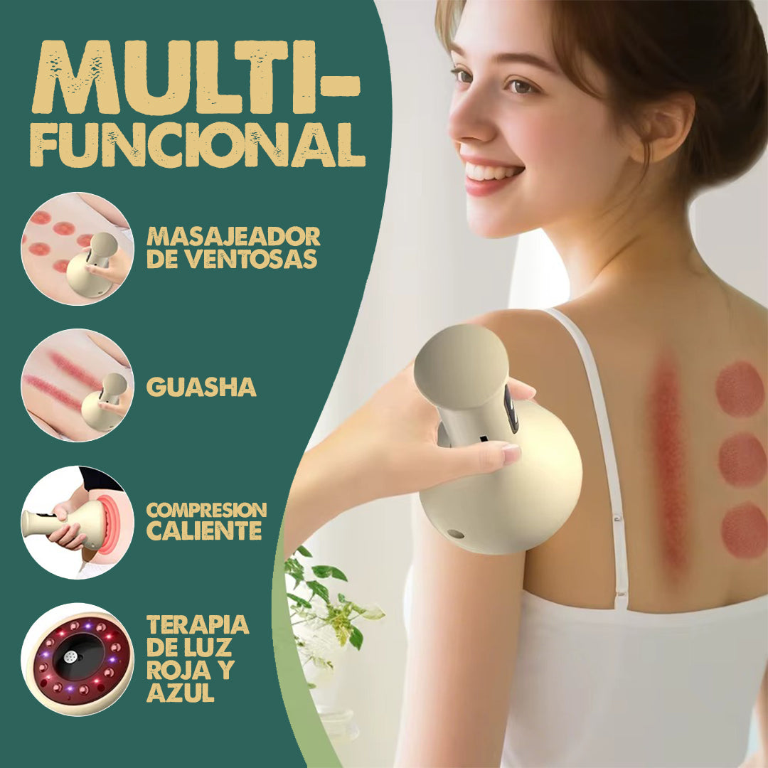 Cuppro™ - Masajeador Terapéutico con Ventosas Inteligentes